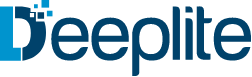 Deeplite's colourful logo in dark blue and light blue. Deeplite's colourful logo in dark blue and light blue.